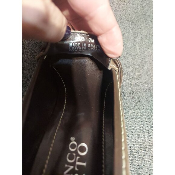 Franco Sarto Retro Y2K Womens Suede Leather Clog Heels Size 7M Dress Shoes - Picture 8 of 8